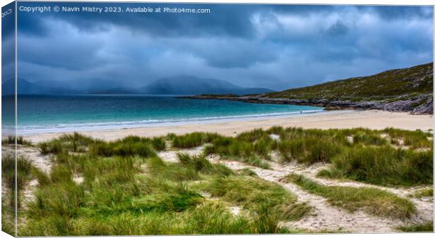 Luskentyre Beach, Isle of Harris Canvas Print by Navin Mistry