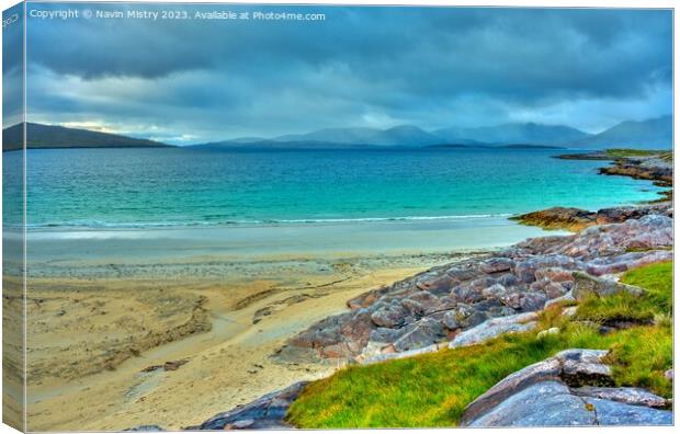 Luskentyre Beach, Isle of Harris Canvas Print by Navin Mistry