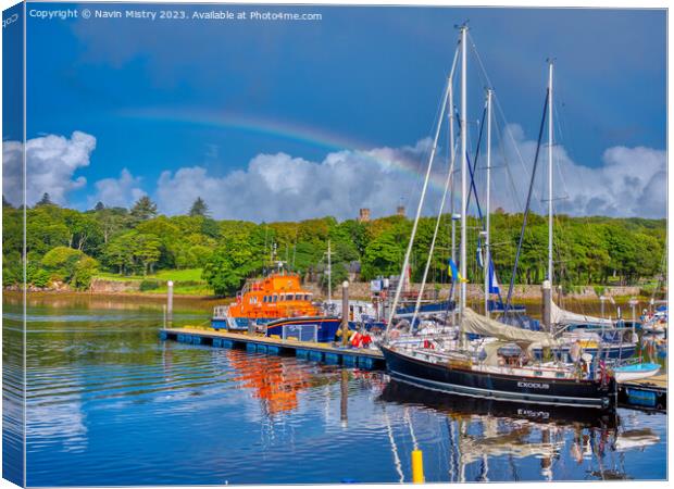 Stornoway  Harbour, Isle of Lewis Canvas Print by Navin Mistry