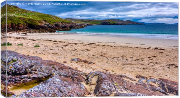 Huisinis Beach, Isle of Harris Canvas Print by Navin Mistry