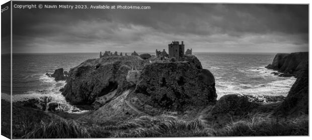 Dunottar Castle, Stonehaven  Canvas Print by Navin Mistry