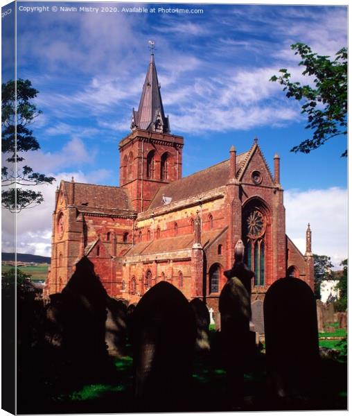 St Magnus Cathedral, Kirkwall, Orkney  Canvas Print by Navin Mistry