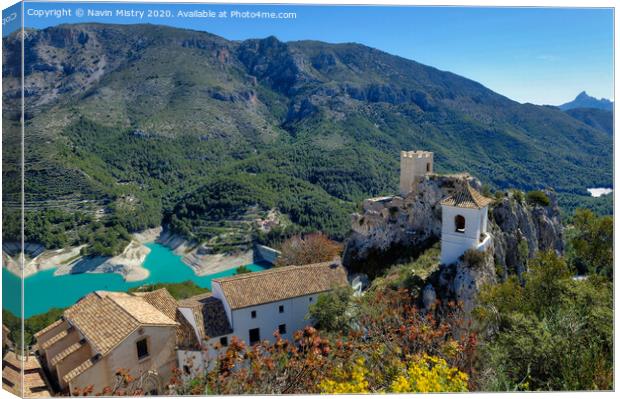 Guadalest, Alicante Province, Spain Canvas Print by Navin Mistry