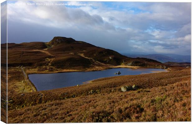Loch a' Choire, near Pitlochry, Perthshire Canvas Print by Navin Mistry