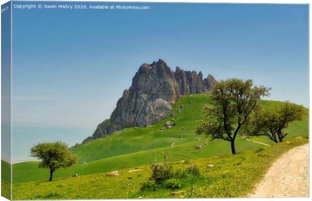 Besh Barmag Mountain (Five finger mountain) Canvas Print by Navin Mistry