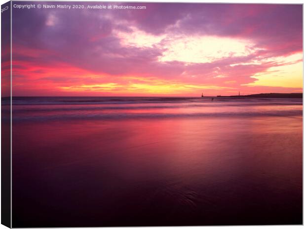 Sunrise Aberdeen Beach Canvas Print by Navin Mistry
