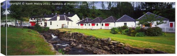 The Edradour Distillery, Pitlochry, Perthshire Canvas Print by Navin Mistry