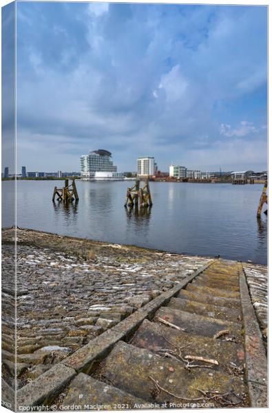 Cardiff Bay and St David's Hotel & Spa Canvas Print by Gordon Maclaren