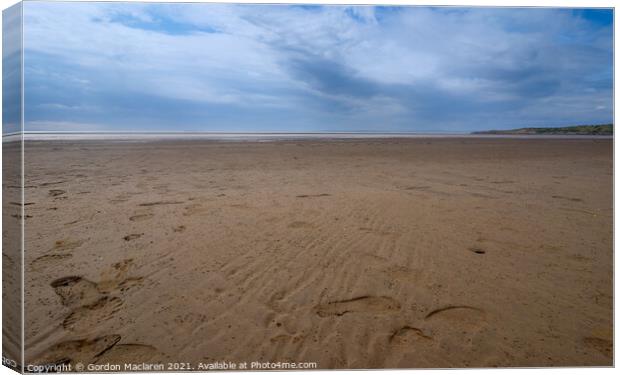 Sand Bay, Weston Super Mare, Somerset Canvas Print by Gordon Maclaren
