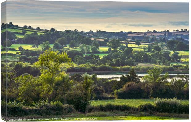 Llangorse Lake Brecon Beacons National Park Canvas Print by Gordon Maclaren