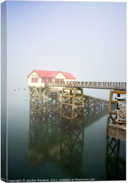 The Old Mumbles Lifeboat Station Canvas Print by Gordon Maclaren