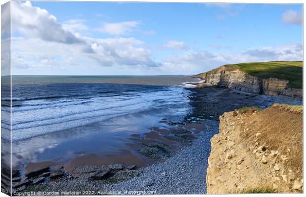 Dunraven Bay on the Glamorgan Heritage Coast Canvas Print by Gordon Maclaren