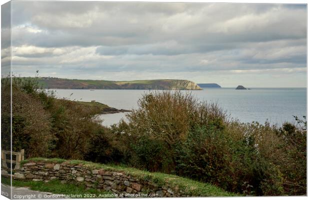 The Roseland Peninsula, Cornwall Canvas Print by Gordon Maclaren