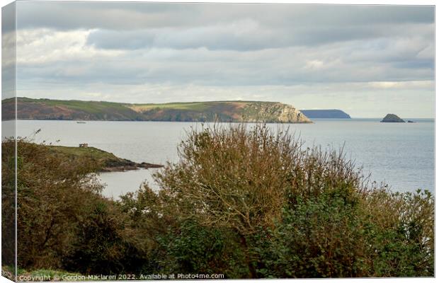 The Roseland Peninsula, Cornwall Canvas Print by Gordon Maclaren