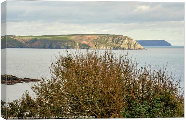 The Roseland Peninsula, Cornwall Canvas Print by Gordon Maclaren