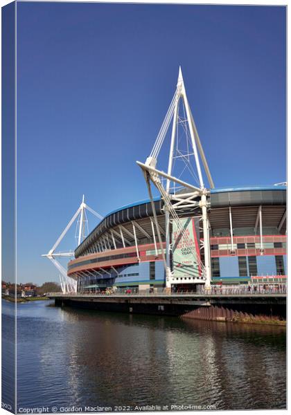 Match Day, Principality Stadium, Cardiff, Wales Canvas Print by Gordon Maclaren