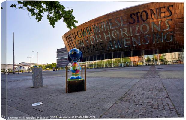 Millennium Centre Arts Complex Cardiff Bay Canvas Print by Gordon Maclaren