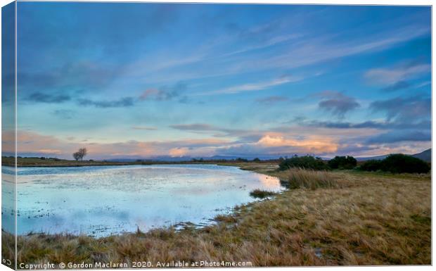 Brecon Common Sunset Canvas Print by Gordon Maclaren