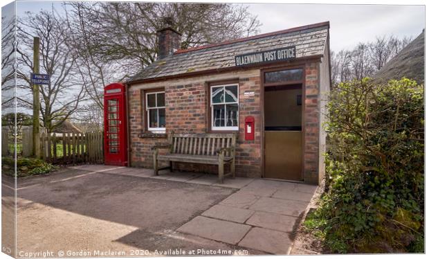 St Fagans Post Office Canvas Print by Gordon Maclaren