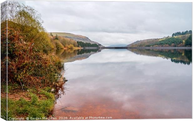 Llwyn-Onn Reservoir, Brecon Beacons Canvas Print by Gordon Maclaren