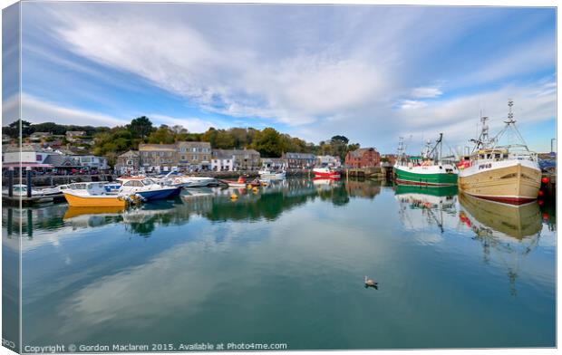Padstow Harbour Cornwall Canvas Print by Gordon Maclaren