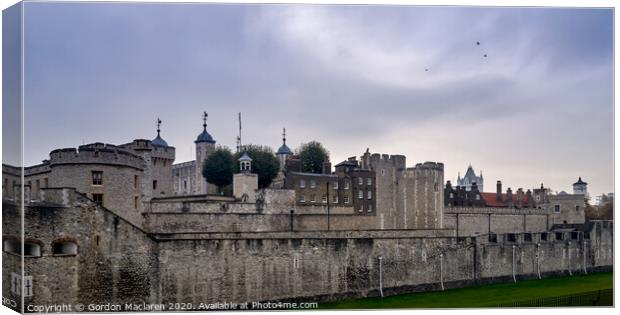 Tower of London Panorama Canvas Print by Gordon Maclaren