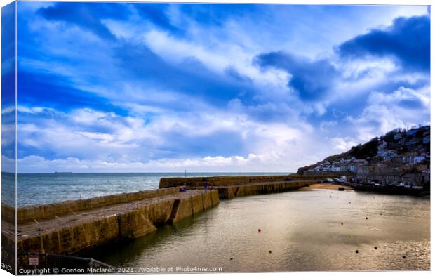 Mousehole Harbour, Cornwall Canvas Print by Gordon Maclaren