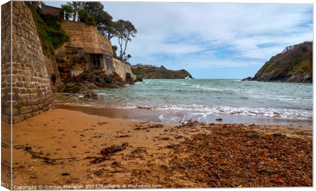 Ready Money Cove, Fowey, Cornwall Canvas Print by Gordon Maclaren