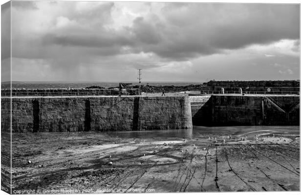 Mousehole Harbour Cornwall Canvas Print by Gordon Maclaren