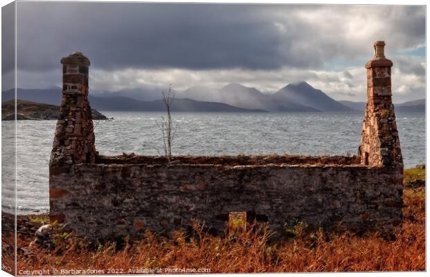 Isle of Skye from Applecross NC500 Scotland Canvas Print by Barbara Jones