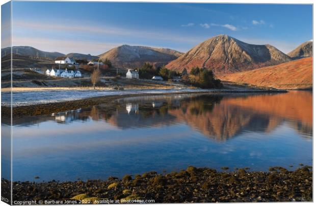 Loch Ainort and Luib, Isle of Skye Scotland Canvas Print by Barbara Jones