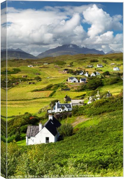 Tarskavaig in Summer Isle of Skye Scotland Canvas Print by Barbara Jones