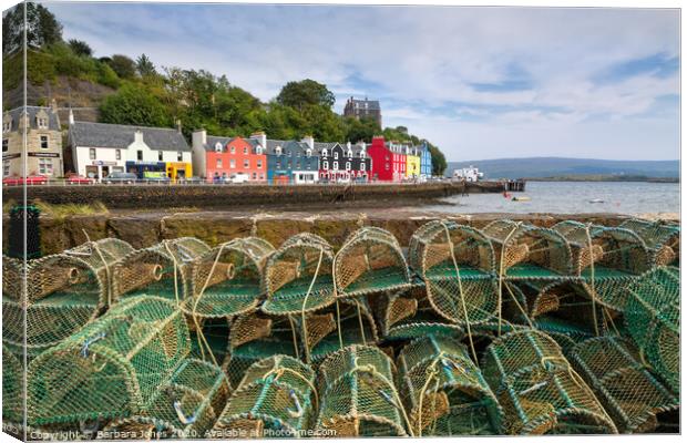 Tobermory in Summer Isle of Mull Scotland Canvas Print by Barbara Jones