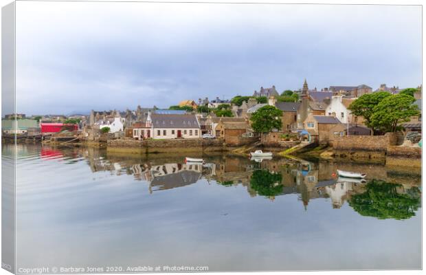 Stromness Reflection West Mainland Orkney Scotland Canvas Print by Barbara Jones