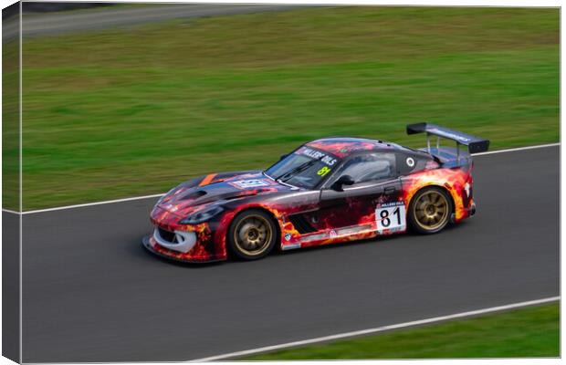 Tom Hibbert Ginetta - Knockhill Canvas Print by Emma Dickson