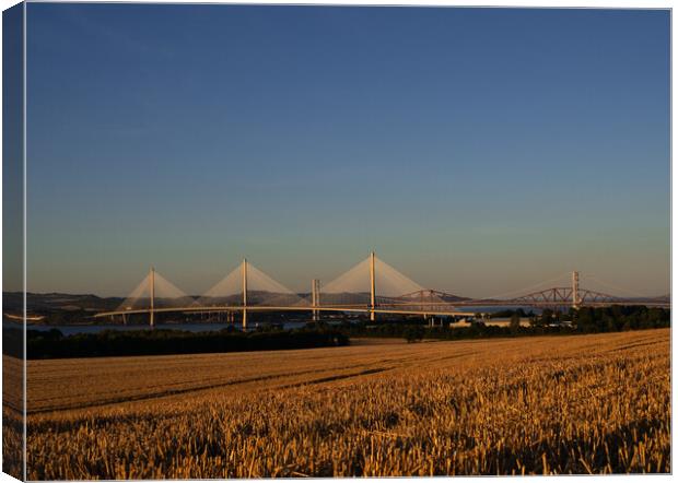 The Forth Bridges Canvas Print by Emma Dickson