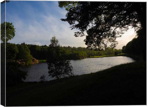 Callendar Park Lake Canvas Print by Emma Dickson