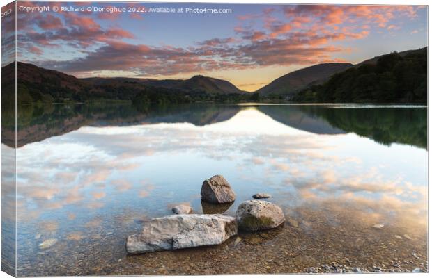 Sunrise at Grasmere in the Lake District, UK Canvas Print by Richard O'Donoghue