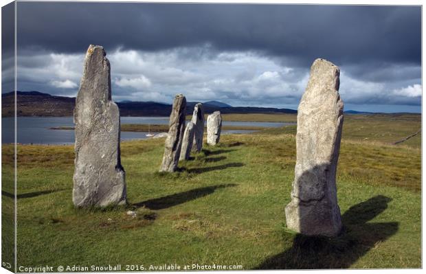 Standing Stones of Callanish Canvas Print by Adrian Snowball