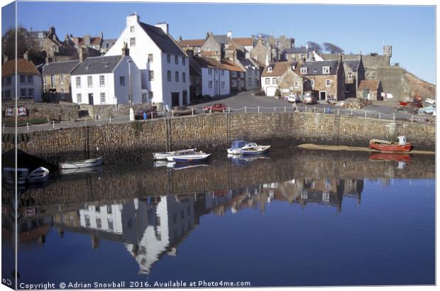 Crail harbour Canvas Print by Adrian Snowball