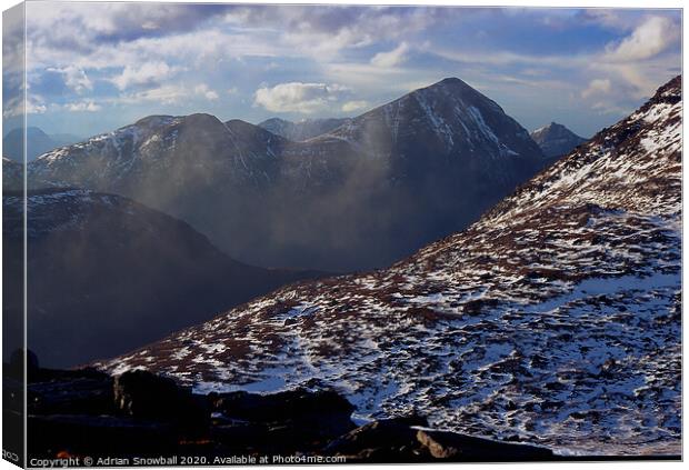 Cul Mor Canvas Print by Adrian Snowball