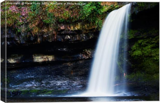 Sgwd Gwladus waterfall or Lady Falls in the Brecon Canvas Print by Steve Hyde