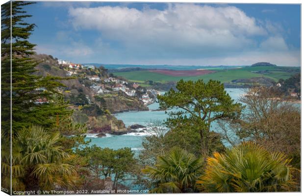 Captivating View of Salcombe Canvas Print by Viv Thompson