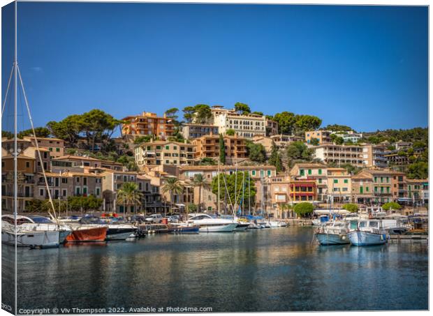 Sóller Harbour Canvas Print by Viv Thompson