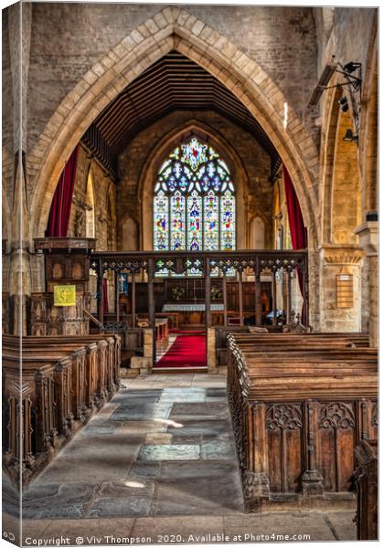 Antiquity and Beauty of St Gregory's Church Canvas Print by Viv Thompson