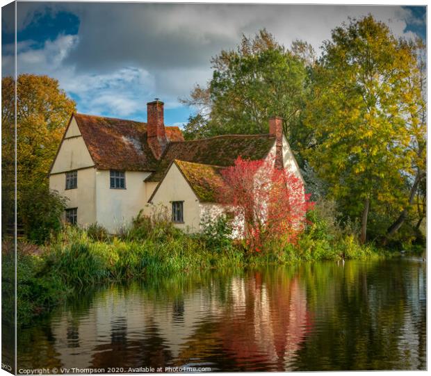 Willy Lott's Cottage Canvas Print by Viv Thompson