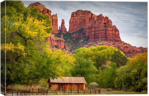 Cathedral Rock Canvas Print by Viv Thompson