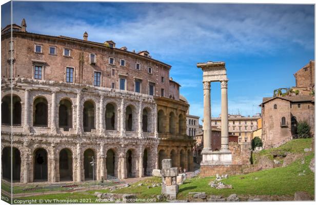 The Theatre of Marcellus Canvas Print by Viv Thompson