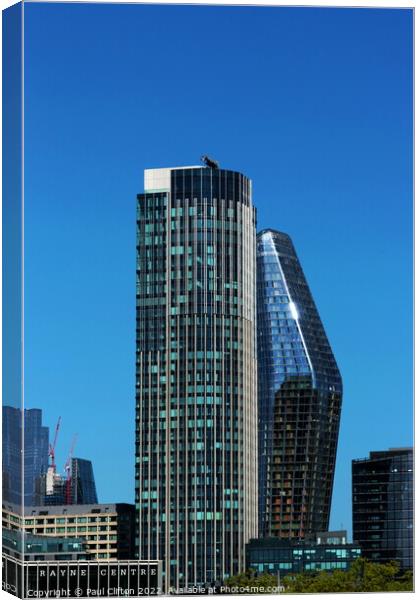 London skyscrapers. Canvas Print by Paul Clifton