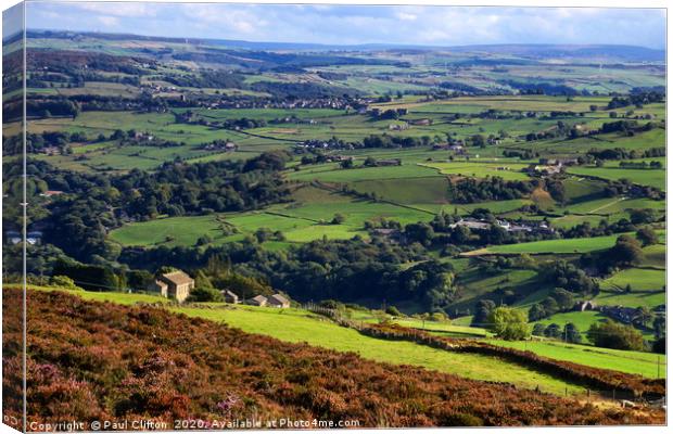 Yorkshire countryside Canvas Print by Paul Clifton